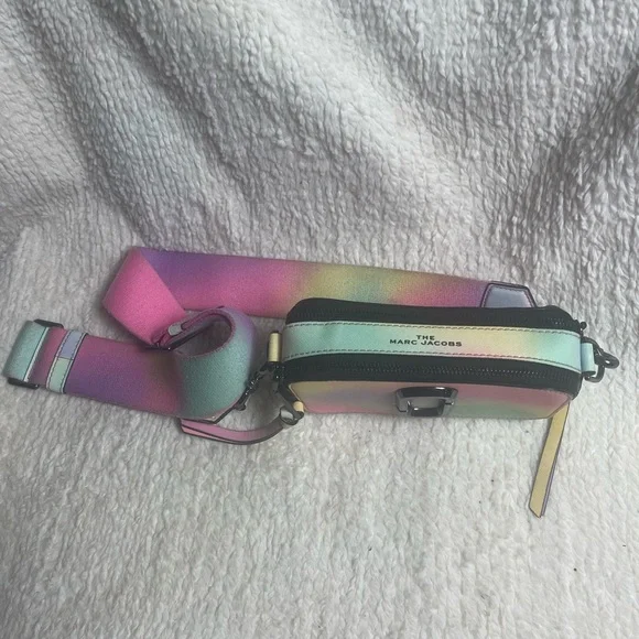 MARC JACOBS Snapshot Shoulder Bag PVC Multi pastel color Crossbody Bag - Picture 5 of 13